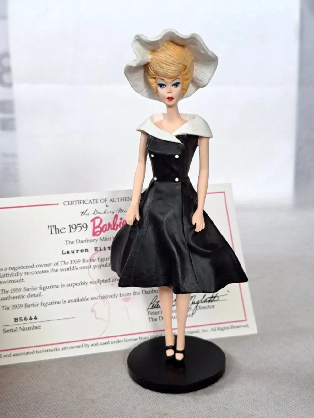1993 BARBIE The Danbury Mint Classic Figurine Collection 1965 